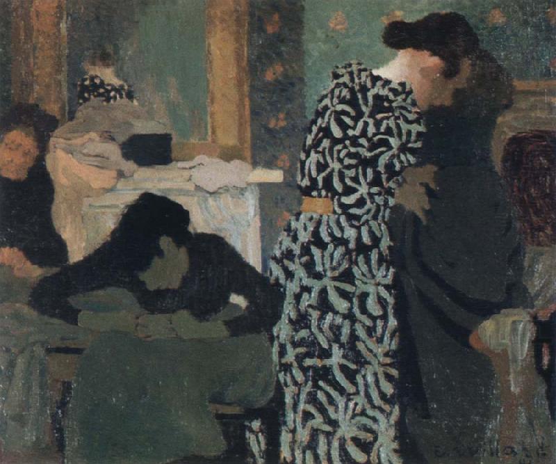 the flowered dress, Edouard Vuillard